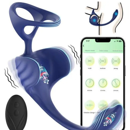 Cock Ring With Prostate Massager App Control