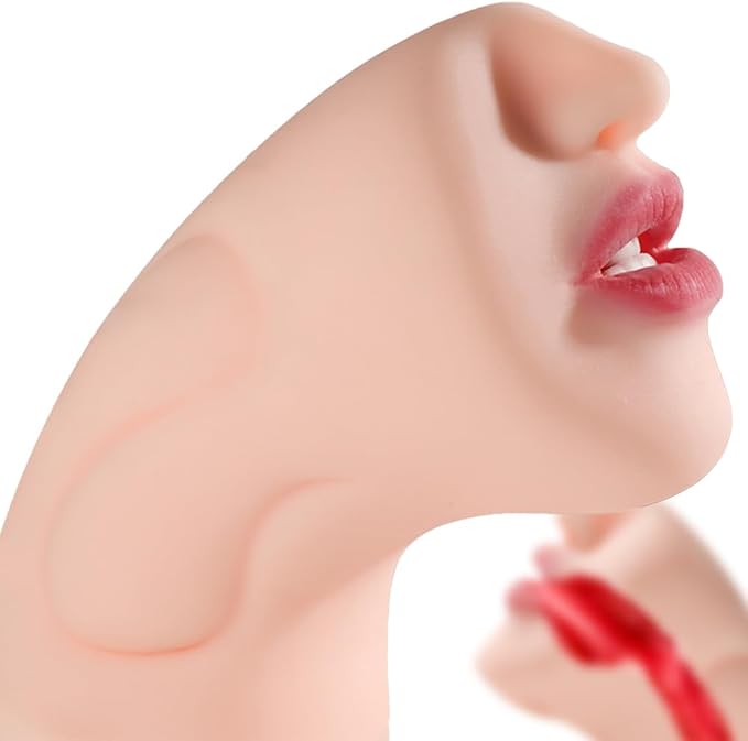 Realistic Oral Simulation Male Masturbator – Compact TPE Suction Stroker Cup