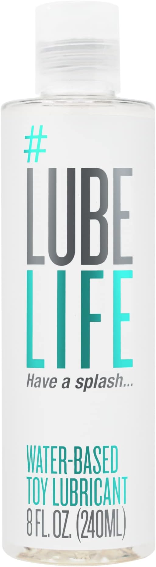 LubeLife Water Based Lube – Toy-Safe Personal Lubricant for Men, Women & Couples, Travel Size, Non-Staining, Easy Clean-Up, 8 Fl Oz