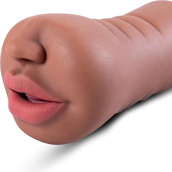 Realistic Oral Simulation Male Masturbator – Soft TPE Textured Stroker Cup