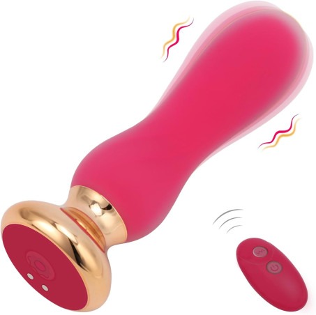 Soft Silicone Butt Plug G Spot Vibrator Anal Dildo 