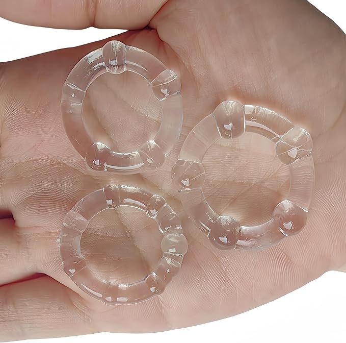 3Pcs Different Sizes Silicone Rubber Toys Rings for Men Male Toy Adult Toys