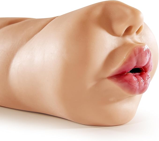 Realistic Oral Simulation Male Masturbator – TPE Suction Mouth Stroker
