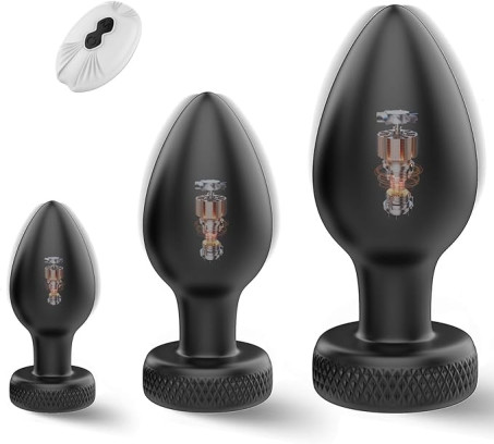 nal Plug Vibrator Sex Toy, 3PCS Butt Plugs Anal Toys 