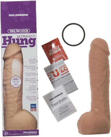 Dual Density UltraSkin Silicone Suction Cup Dildo 12.5 Inch