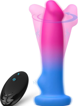 Dual Motor Rotating Silicone Vibrator with Remote Control