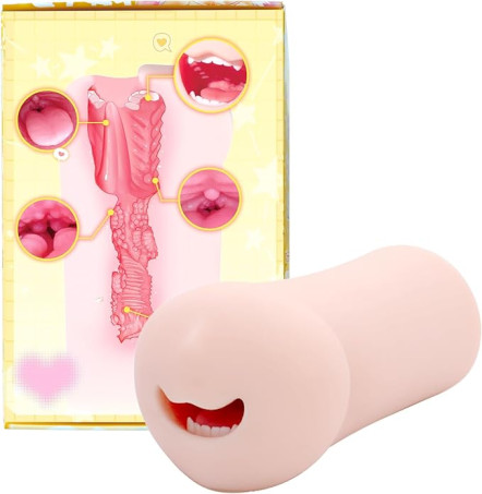 Anime-Inspired Male Masturbator Cup – Soft TPE Textured Stroker Device