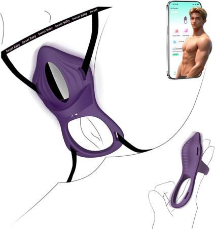 Couples Sex Toys Vibrator - 2 In 1 Finger Wearable Remote
