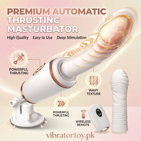 UTIMI Thrusting Dildo Sex Machine – 14 Thrusting and Vibration Modes In Pakistan