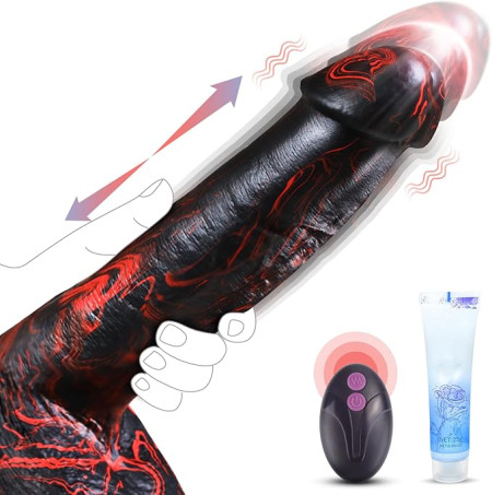 Realistic Trusting Dildo Sex Toys - 10” Thick Dildos Vibrator with Thrusting Swinging