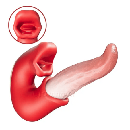 KERERO 3-in-1 Rose Vibrator and Swing Dildo Sex Toy