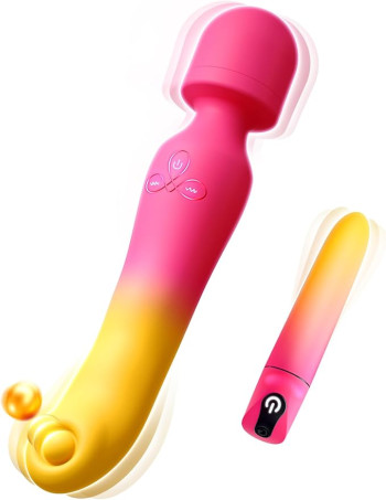 G Spot Vibrator Wand & Bullet Vibrator Set - Flapping Vibrators Sex Toys for Women
