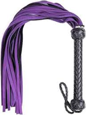 Premium Purple Leather Flogger for Couples 