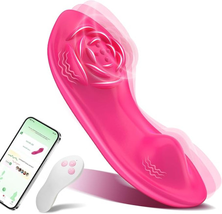 Adult Sex Toys for Women & Couples, Wearable Panty Vibrator Rose Sex Toy