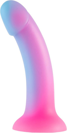 7-Inch Gradient Liquid Silicone G-Spot Anal Dildo with Suction Base
