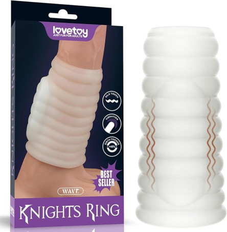 Lovetoy Vibrating Penis Sleeve with Rechargeable Cock Ring