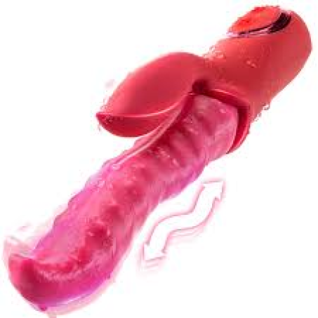 Deep Wriggle Tongue Licking Vibrator