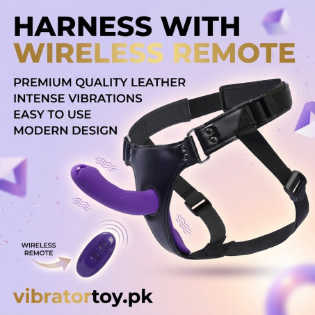 5 Inch Vibrating Strap-On Dildo Harness Set for Women and Men In Pakistan