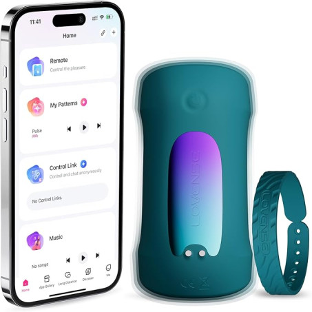 LOVENSE Gush 2 Automatic Male Masturbator Stroker, Vibrating 