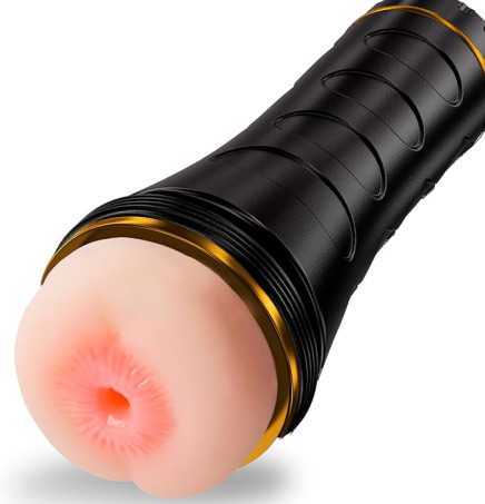 Anal Male Masturbator Cup with 8.5'' Depth Textured Sleeve