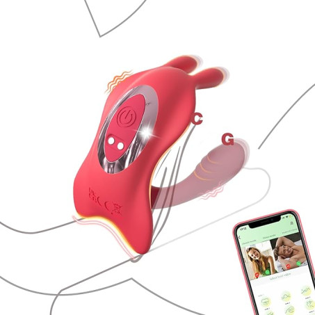 Wearable Vibrator Couples Sex Toys - Adult Toys App Remote Control Butterfly Panty Vibrator