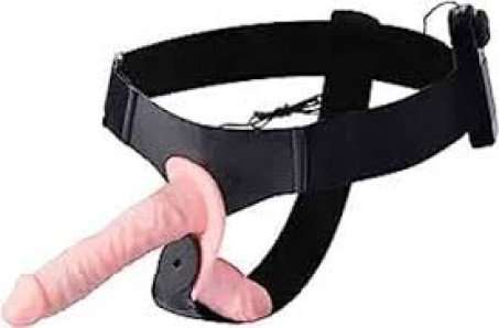 Lesbian Strap on Dildo With Vibration