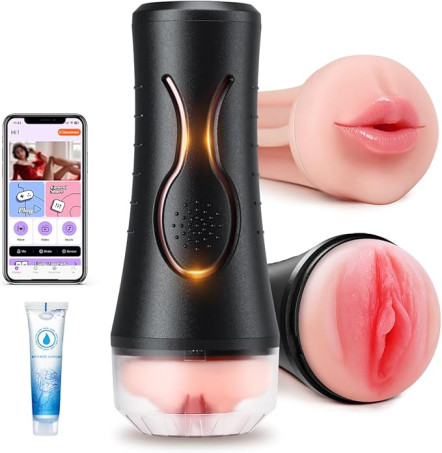 Adults Sex Toys Male Masturbator, Vibrating Masturbator Squeezable Pocket Pussy