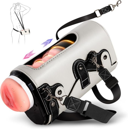 Utimi Wearable Automatic Thrusting Male Masturbator with 3D Textured Sleeve