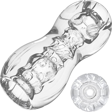 Textured TPE Open-Ended Dual Design Pocket Pussy Male Masturbator