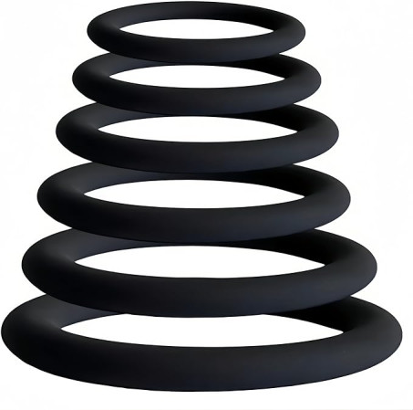 6 Sizes 2026 Upgrade Newly Male Silicone Rubber Toys Rings for Men