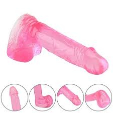 Pink Realistic Flesh Dildo