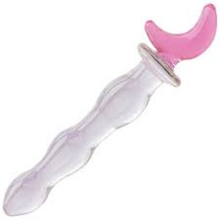 Pink Wand Glass Dildo