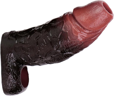 Silicone Open-Head Half-Wrapped Penis Sleeve and Girth Enhancer