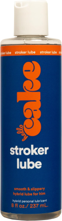 Hello Cake Stroker Lube - Silicone and Water-Based Hybrid Personal Lubricant, for Men’s Solo Play, 8 fl oz
