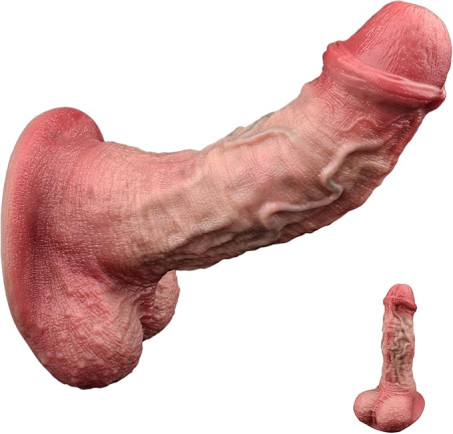 Realistic Dildo Movable Foreskin Dildo