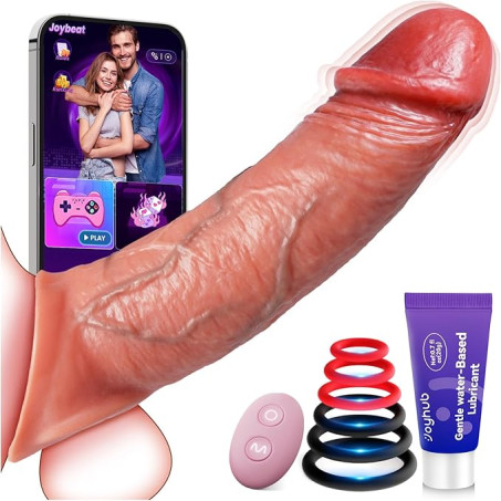 Penis Sleeve Cock Sleeve Vibrator - FYSHAVO 5IN1 Realistic Adult Male Sex Toys for Men