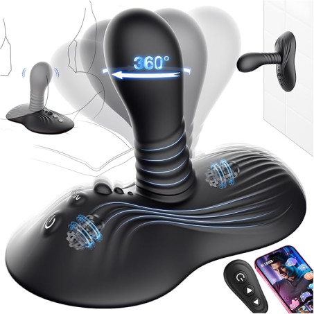 Prostate Massager Anal Dildo Anal Toys, BEISAR AI Sync Riding Grinding Strap-On Dildos Adult Toys 