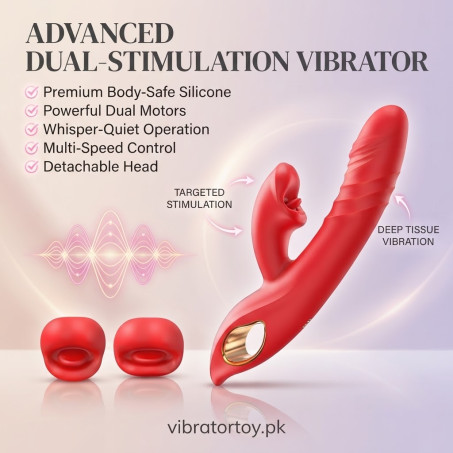 Thrusting Dildo Vibrator Rose Sex Toy In Pakistan