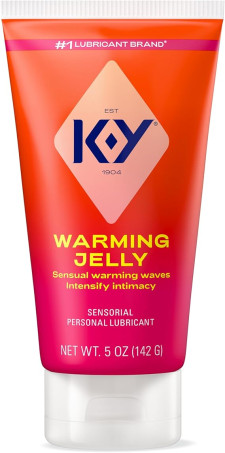 K-Y Warming Jelly Lube, Sensorial Personal Lubricant, Glycol Based Formula, 5 fl oz (Pack of 1)