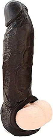 Reusable Realistic Silicone Penis Extender and Girth Enhancer Sleeve