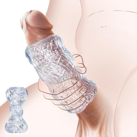 Dog Knot Penis Sleeve Girth Enhancer – Soft Textured Reusable Sleeve