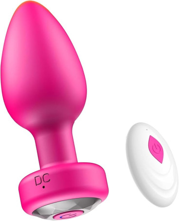 Remote Control Vibrating Anal Plug, Small Vibrator Butt Plug Sex Toys