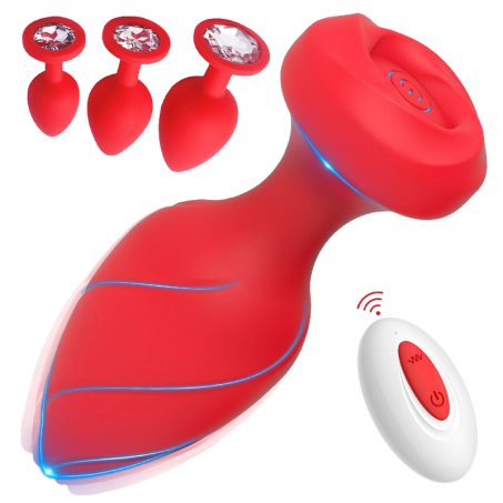 Remote Control Butt Plug Set Toys 4PCS