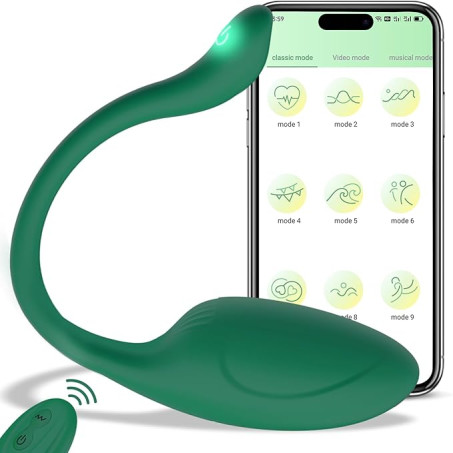 APP Remote Control G spot Panty Vibrator - Pink Fun Long Distance Bluetooth Wearable, Rechargerable Adult Sex Toys 