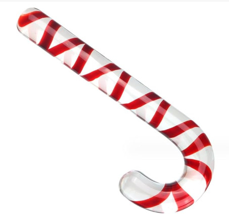 Candy Cane Glass Wand