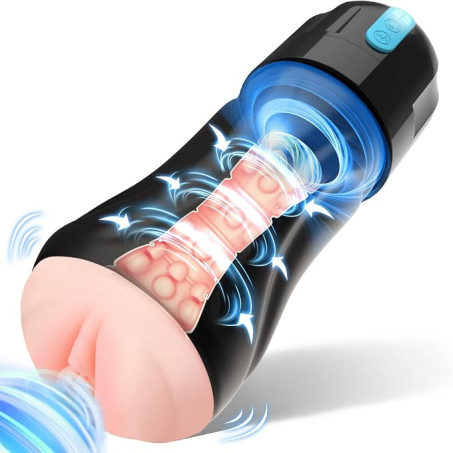 Automatic Suction and Vibrating Male Masturbator with Self-Cleaning Function
