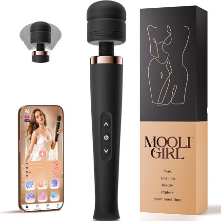 MOOLIGIRL Vibrator for Women, Wand Massager 