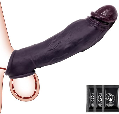 Realistic Liquid Silicone Penis Sleeve and Stamina Booster