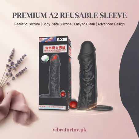 Black Penis Sleeve Vibrator Sex Toys In Pakistan