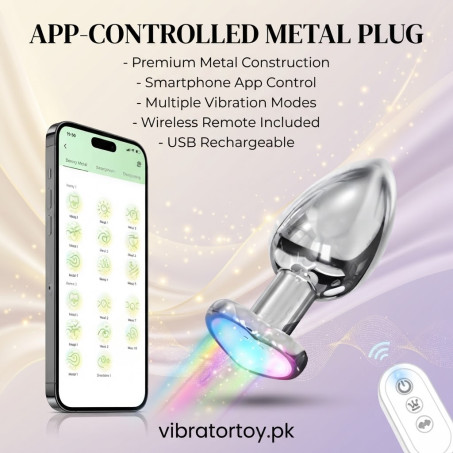 Luminous Vibrating Butt Plug In Pakistan